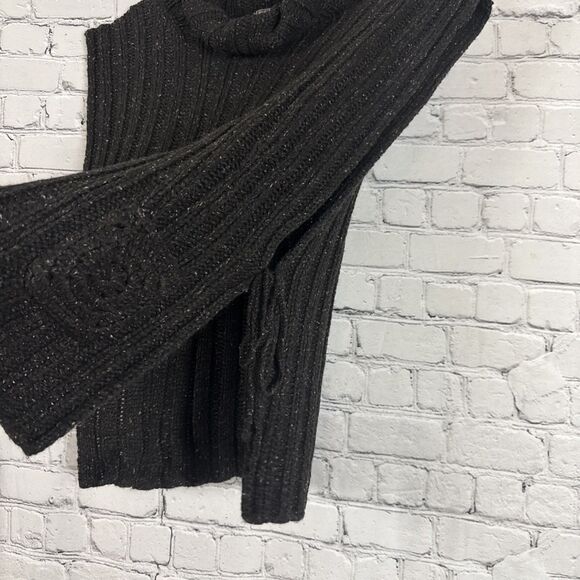 Vtg April Cornell Turtleneck Sweater Vest Wool Silk Ribbed Knit Brown Womens L - Picture 5 of 9